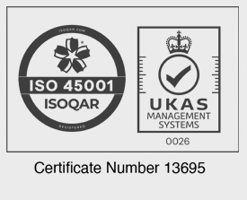 ISOQAR Registered - alcumus.com - UKAS Management Systems 0026 - Certificate Number 13695 - ISO 9001, ISO 45001
